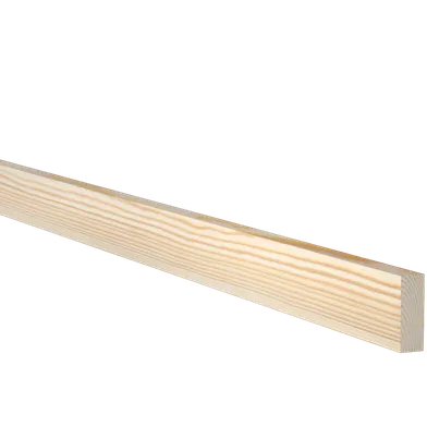 Planhyvlad obehandlad furu 15 mm 15x43 mm, 1000 mm