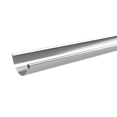 Hängränna 125 mm, Silvermetallic - 4000 mm