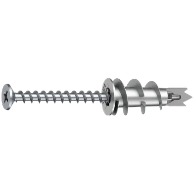 Självborrande gipsfästen m. skruv 27 mm, skruv 4,5x35 mm, 100 st/frp