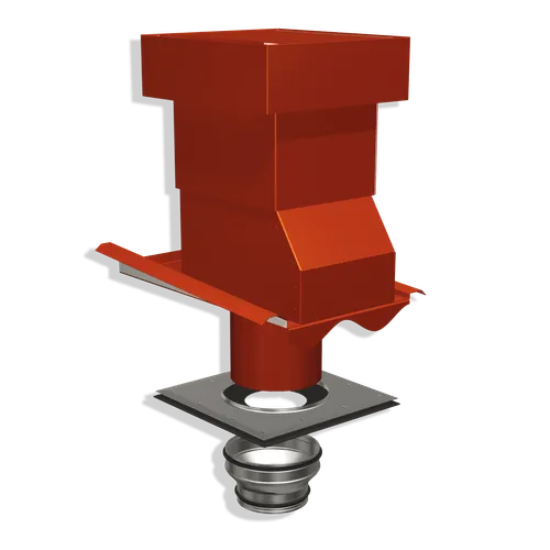 Ventilationshuv Palema 1-kanal Tegelröd