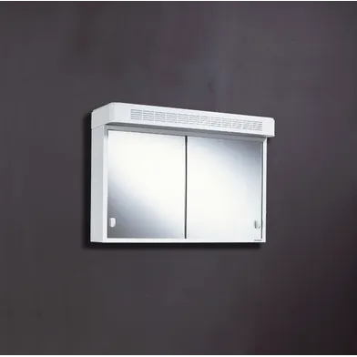 SpegelskåpTvilling 1 Metall 65 cm Vit