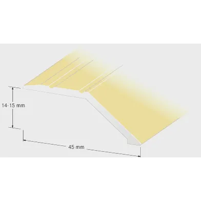 Nivålist 14-15 mm 100 cm, Guld, Nr 26