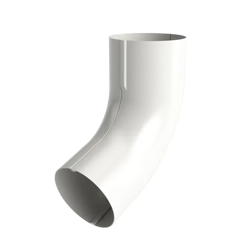 Rörvinkel 70° 90 mm, Vit