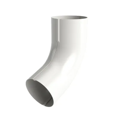 Rörvinkel 70° 75 mm, Vit