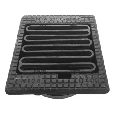 Brunnsbetäckning med galler 447x365 mm