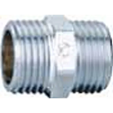 Sexkantnippel utv. gänga r15, krom