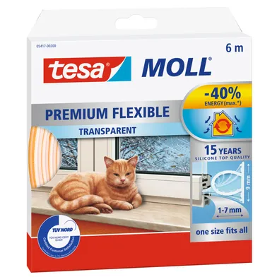 Omega-list, självhäftande Ø 9 mm, Transparent