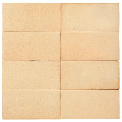 Eldfast tegel gult massivt 230x114x25 mm