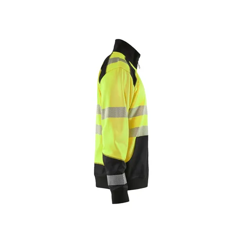 Varseltröja med krage, Gul/Svart Strl L