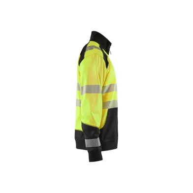Varseltröja med krage, Gul/Svart Strl L