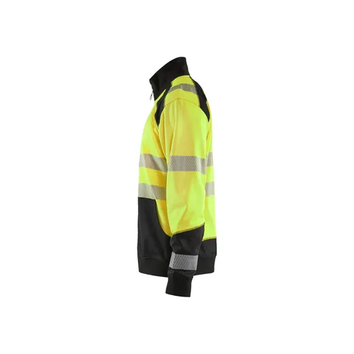 Varseltröja med krage, Gul/Svart Strl L