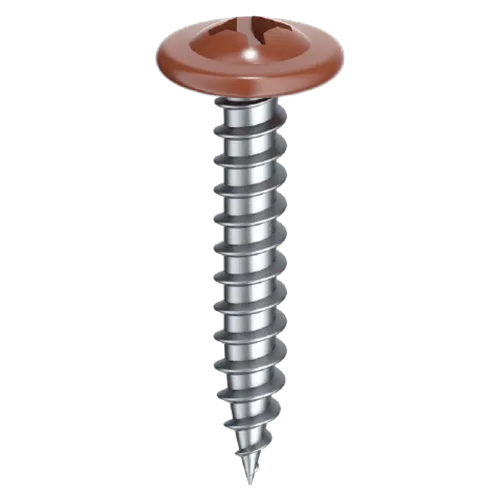 Montageskruv m. vass spets, C1 4,2x14 mm, Vit, 500 st/frp