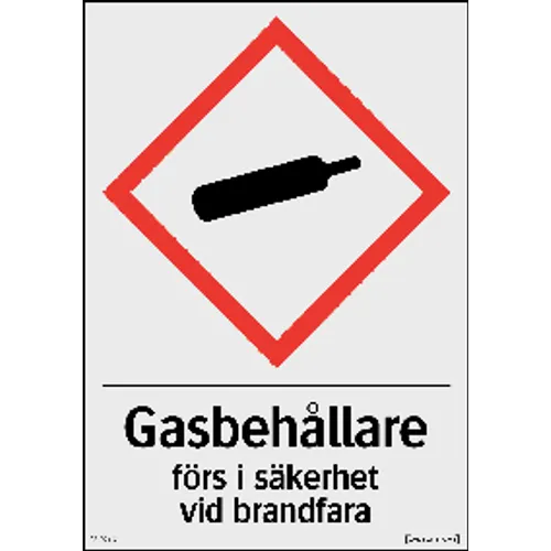 Gasbehållare förs i säkerhet 210x297 mm