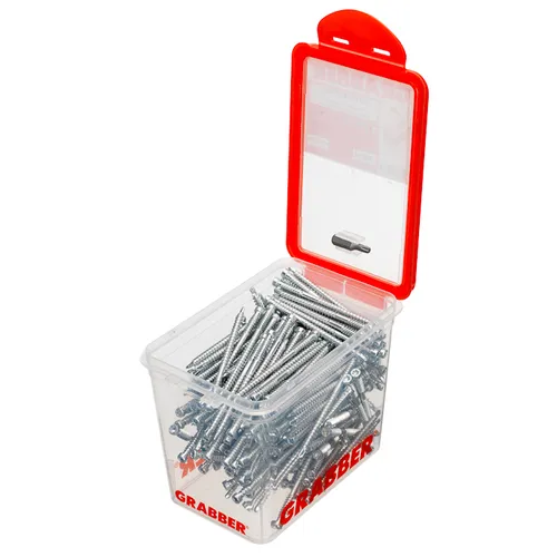 Golv- & listskruv m. borrspets & stödgänga Trä/Stål	4,5x75 mm, FZB, 250 st/frp