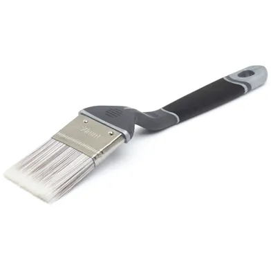 Platinum Kort Vinkelpensel 35 mm, gummerat skaft, syntetborst