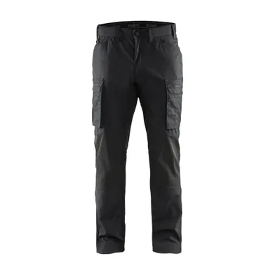 Servicebyxa Plain m. stretch, Svart Strl. C52