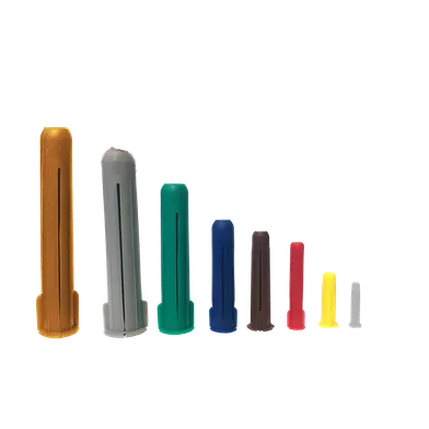 Plastplugg m. krage TP2, Röd, 35 mm, 12 st/frp