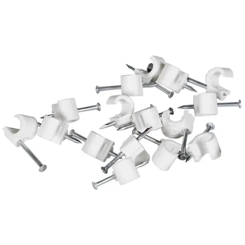 Ledningshållare rund Vit 14-20 mm, 10-pack