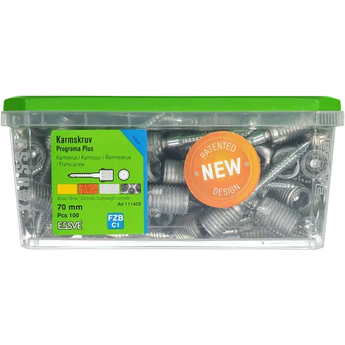 Karmskruv Programa Plus 70 mm, 100 st/frp