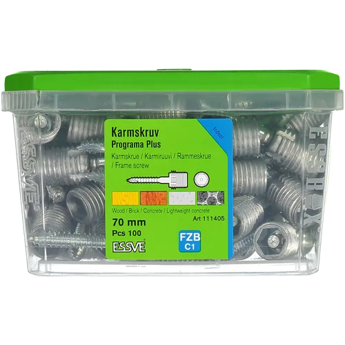 Karmskruv Programa Plus 70 mm, 100 st/frp