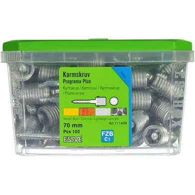Karmskruv Programa Plus 70 mm, 100 st/frp