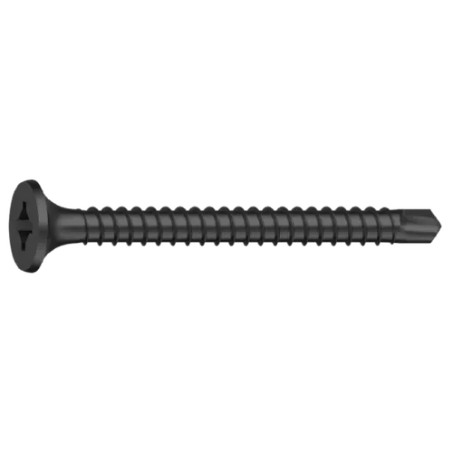 Gipsskruv m. borrspets, bandad 3,5x40 mm, Svartfosfaterad, 1000 st/frp