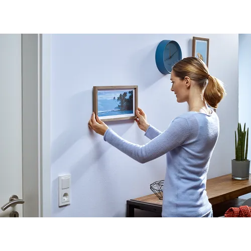 Självhäftande justerbarspik f. tapet & puts Max 1 kg, 2-pack