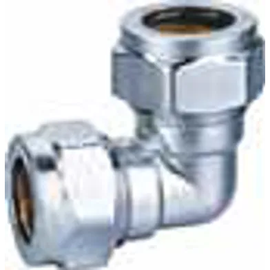 Klämringskoppling vinkel 12 mm, krom