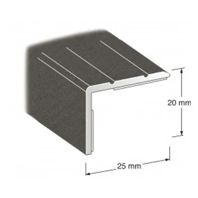 Trappnos 25x20 mm 200 cm, Grafitgrå, Nr 271