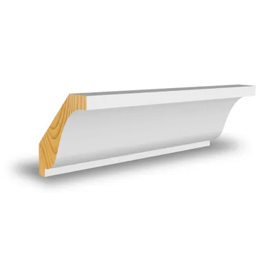 Allmogetaklist vitmålad furu 15x56 mm, CW904, 4400 mm