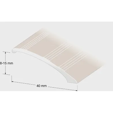 Nivålist 0-15 mm Rillad 100 cm, Platina, Nr 29