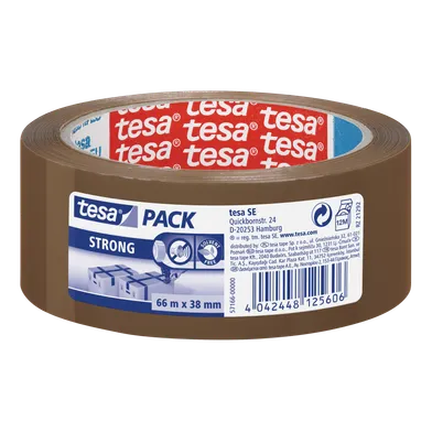 Packtejp Strong 38 mm, 66 m, Brun