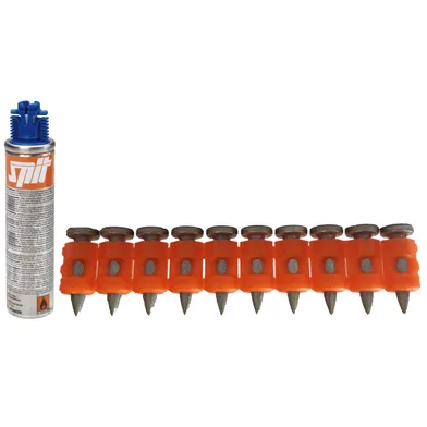 Bandad skjutspik HC6 & gas t. Pulsa 800 27 mm, 500 spik + 1 gaspatron