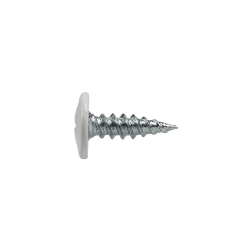 Montageskruv m. vass spets, C1 4,2x14 mm, Vit, 500 st/frp