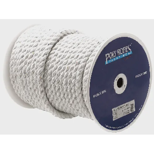 Polyestertågvirke special 3-slaget vitt Ø 12 mm