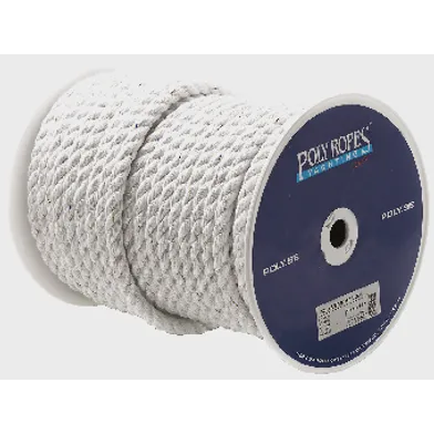 Polyestertågvirke special 3-slaget vitt Ø 12 mm