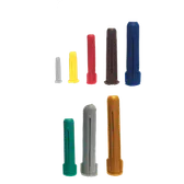 Plastplugg m. krage TP0, Vit, 17 mm, 100 st/frp