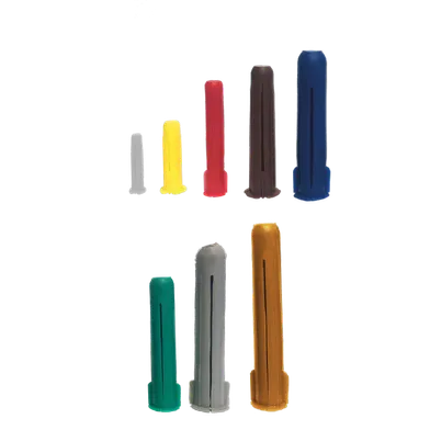 Plastplugg m. krage TP2, Röd, 35 mm, 200 st/frp