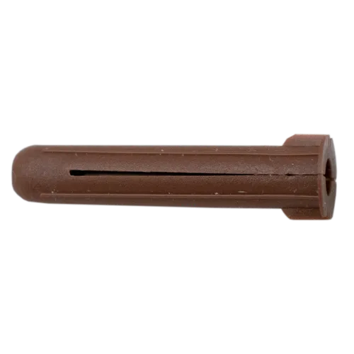 Plastplugg m. krage TP2B, Brun, 40 mm, 100 st/frp