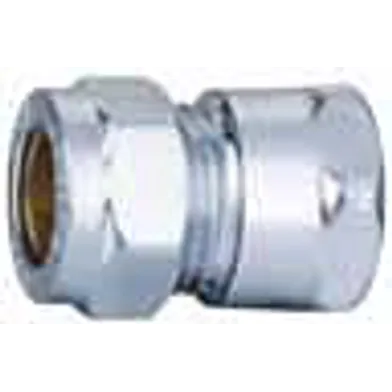 Klämringskoppling rak klämring/inv. gänga 12 mm x r15, krom