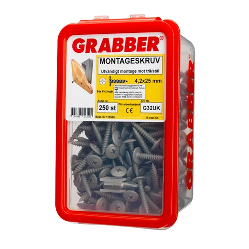 Gipsskruv Trä C4 4,2x25 mm, 250 st/frp