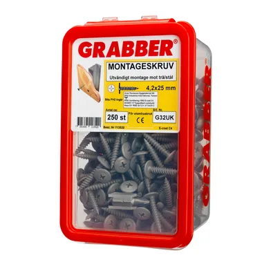 Gipsskruv Trä C4 4,2x25 mm, 250 st/frp