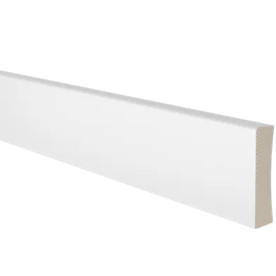 Sockel vitmålad furu 12x56 mm, 4400 mm