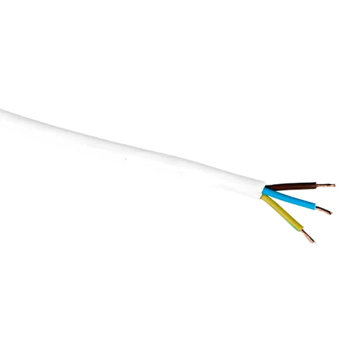 Kabel RKK 3G1 mm² Vit, 10 m