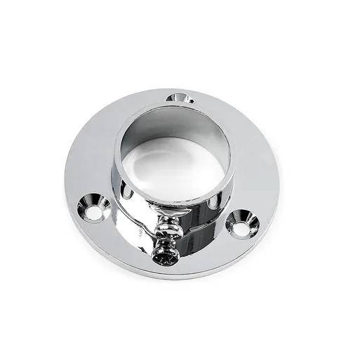 Rörhållare/sidfäste Nickel, 2-pack