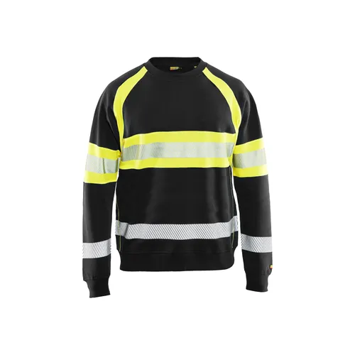 Varseltröja, Svart/Gul Strl. XL