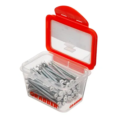 Spånskive-/sockelskruv Trä/Stål 3,8x58 mm, Vit, 100 st/frp