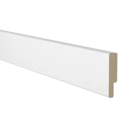 Fönstersmyg m. fals vitmålad MDF 16x75 mm, 4200 mm