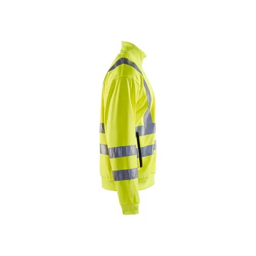 Varseltröja med dragkedja, Gul Strl. L