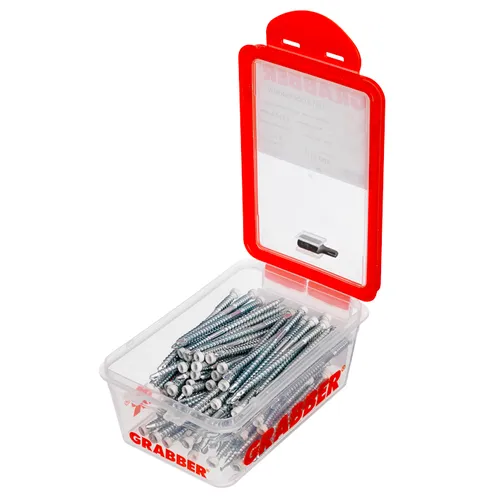 List- & foderskruv med borrspets och stödgänga Trä/Stål 4,5x75 mm, Vit, 100 st/frp